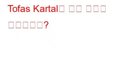 Tofas Kartal은 어떤 모델을 유지합니까?